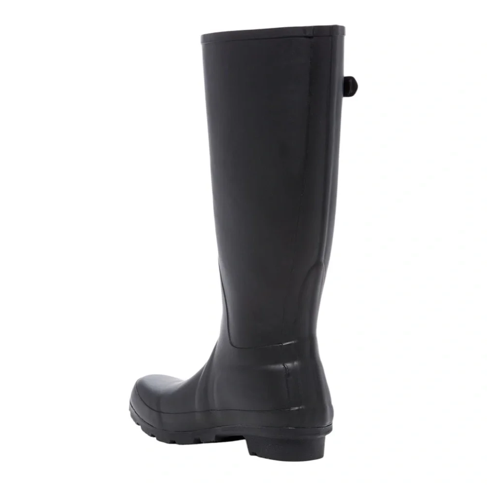 Women's Black Rain Boots Size (9) - Picture 3 of 12